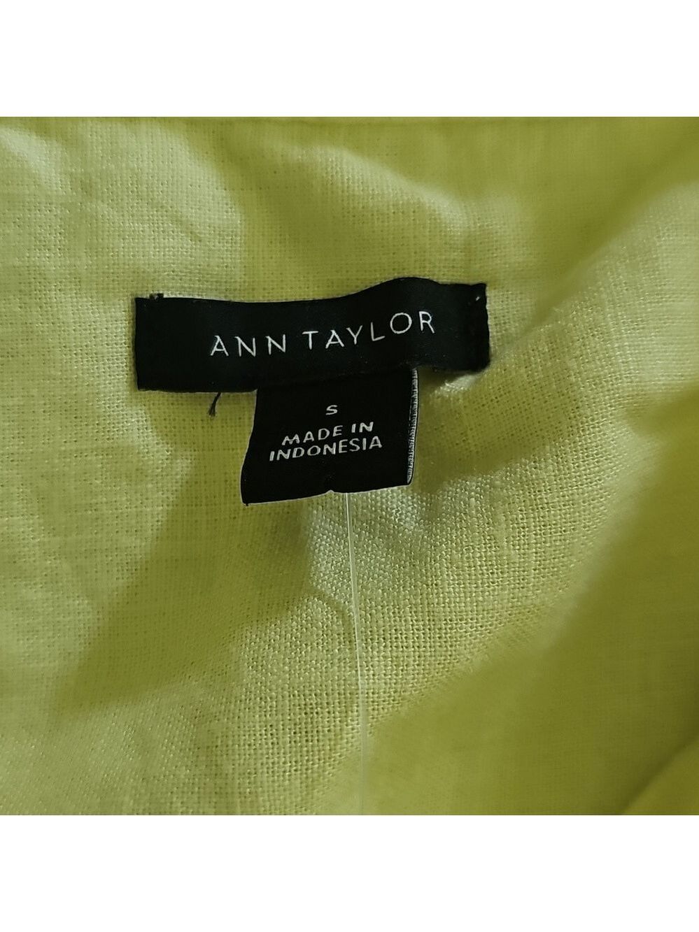 Ann Taylor Yellow Short Sleeve Relaxed Blouse - Picture 5 of 10